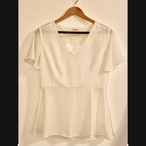 White Open Back Top by Love Riche